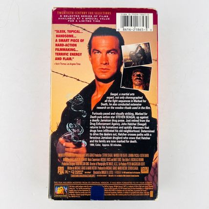 Marked for Death VHS Video Tape Steven Seagal, Joanna Pacula
