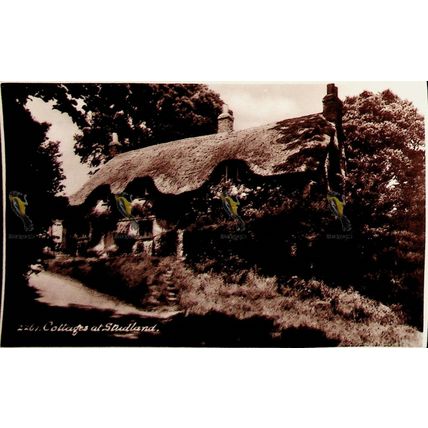 Cottages At Studland, Dorset, Sweetman Sunshine Series, Postcard