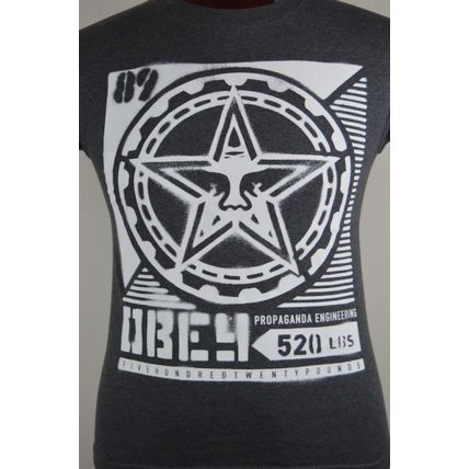 Obey Propaganda Engineering Five Hundred Twenty Pounds Mens S Graphic T Shirt