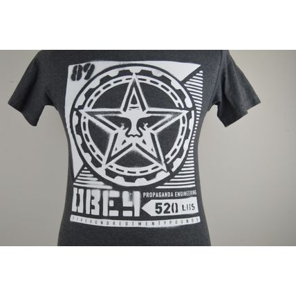 Obey Propaganda Engineering Five Hundred Twenty Pounds Mens S Graphic T Shirt