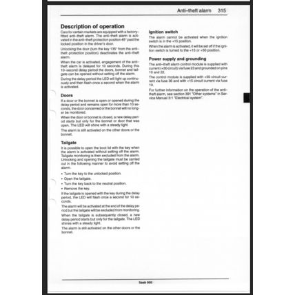 Saab 900 Electrical Wiring Diagrams Workshop Manual 1994 199527563 PDF