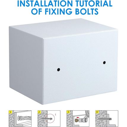 TENAMIC Electronic Digital Security Keypad Lock Box - 0.23 Cubic Feet Mini Safe