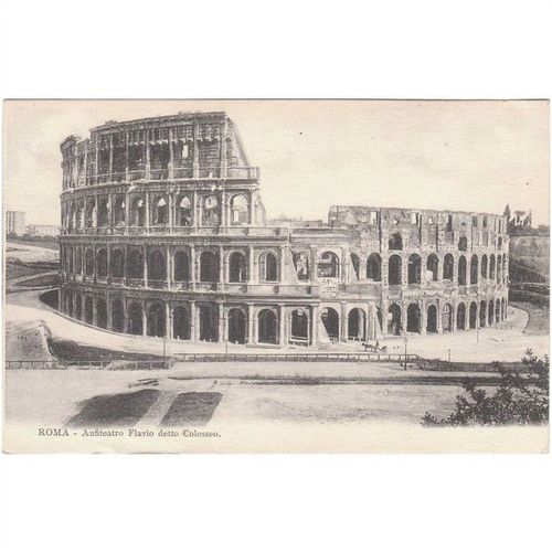 Anfiteatro Flavio Detto Colosseo Roma Italy Postcard (F3709)
