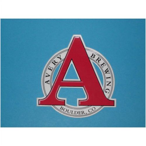Avery Brewing Company Boulder Colorado beer sticker with cutouts removed