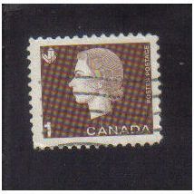 1962 canada queen elizabeth (agricultural) 1c f/u sg527f "florescent paper ?"