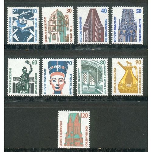 Germany stamps 1987 - Tourist Sights MNH collection