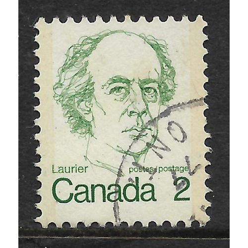 CANADA 1972 SG694 2c DEEP GREEN W LAURIER USED#