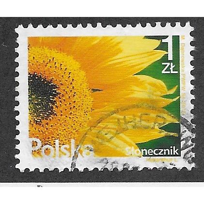 POL 2015 1zt 'FLOWERS- SUNFLOWER' FINE USED (EBID62-807)