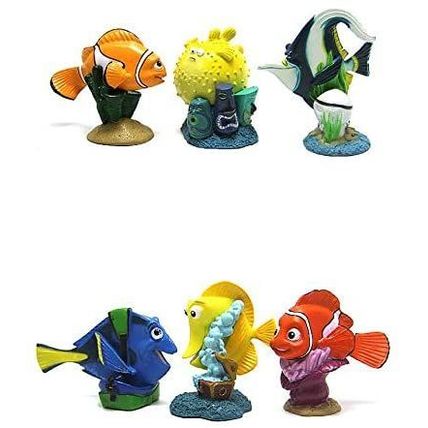 DGBJ Children 9pcs Finding Nemo Cake Topper Kids Play Action Figure Figurine Par