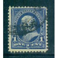Used 264 1c Benjamin Franklin Just Clears M02797