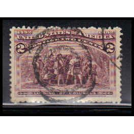 Used 231c 2c Landing of Columbus Barely Clears K0874