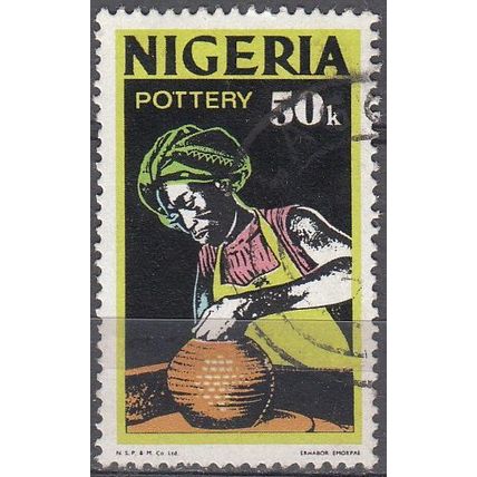 Nigeria 1973 Michel 287IYA O Cote (2001) 3.60 Euro Potier Cachet rond