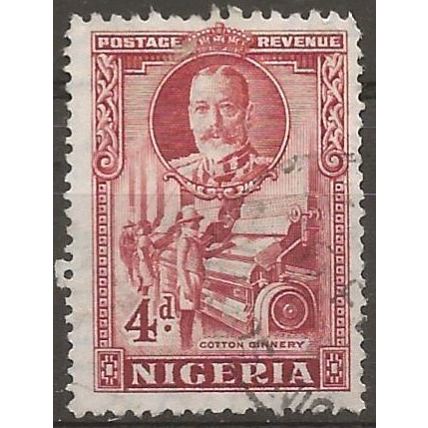 Nigeria 1936 SG39 4d Red-Brown Fine Used .