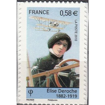 France 2010 Michel 4983 Neuf ** Cote (2015) 4.00 € Elise Deroche aviatrice