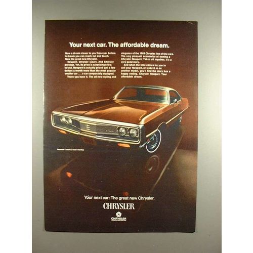1969 Chrysler Newport Custom 2-Door Hardtop Car Ad