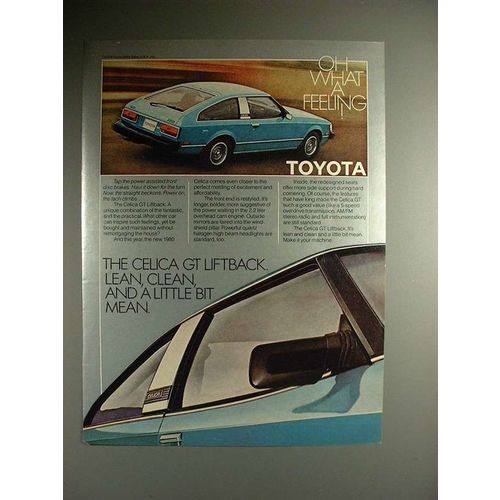 1980 Toyota Celica GT Liftback Car Ad - Lean, Clean
