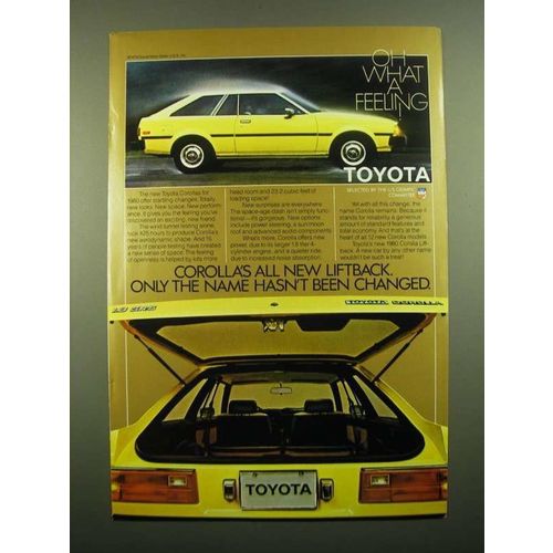 1980 Toyota Corolla Liftback Ad - Only the Name Hasn't Changed