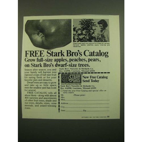 1980 Stark Bro's Nurseries & Orchards Ad - Dwarf-Size Trees