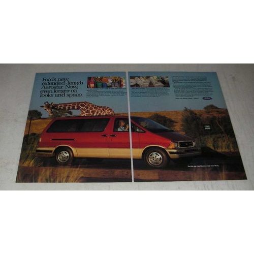 1988 Ford Aerostar Minivan Ad - Even Longer on Looks and Space