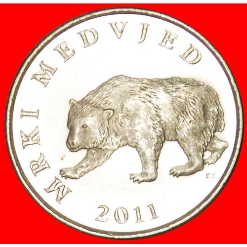 BEAR: CROATIA ★ 5 KUNA 2011. MINT LUSTER! LOW START ★ NO RESERVE!