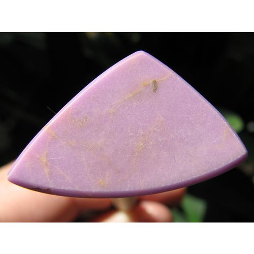 Phosphosiderite Cabochon; Lovely Lilac Purple, Golden Veining; 28.1 cts; Chile