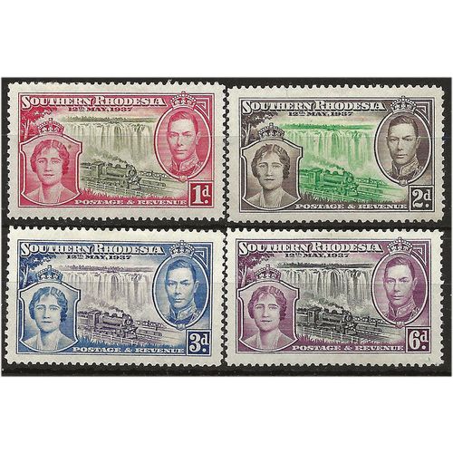 Southern Rhodesia 1937 Coronation Set SG36-39 Mounted Mint . ..