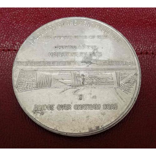 Vintage British Kent County Roads Medal 1960 Opening of the Maidstone By-Pass