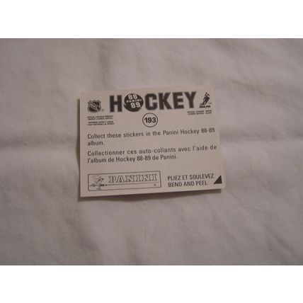 Wayne Gretzky 1988/89 Panini STICKER NO. 193