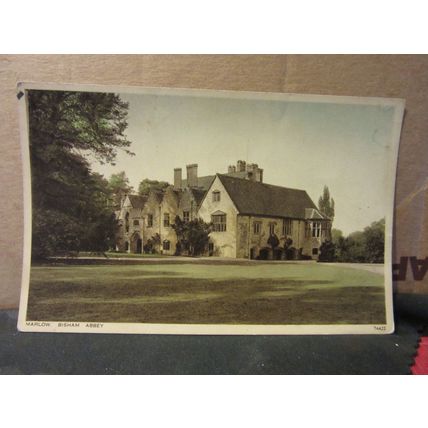 BISHAM ABBEY, MARLOW, BUCKINGHAMSHIRE unused postcard by Photochrom c.1930 =