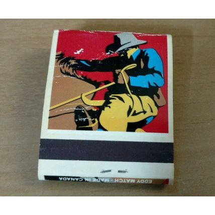 Marlboro Cigarettes cowboy on horse Matchbook