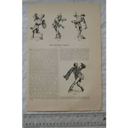 1884 engravings & an article entitled The Moorish Dance