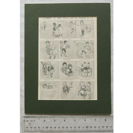 Mounted illustration Children of The Nations at Their Play
