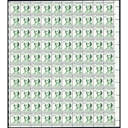 1279, MNH 1-1/4¢ Albert Gallatin Sheet of 100 Stamps * Stuart Katz