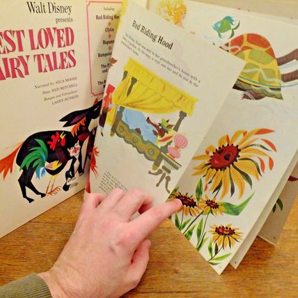 WALT DISNEY records LOVED FAIRY TALES LP vinyl children vintage Disneyland 1967