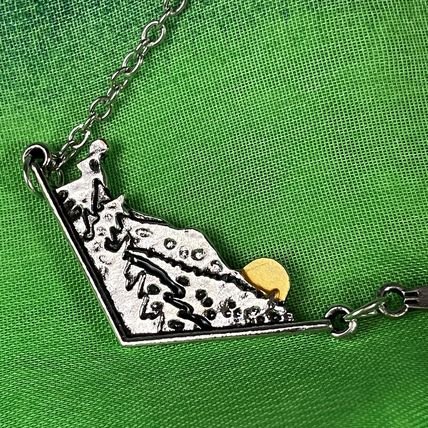 Necklace Mountain Sunset Pendant #481