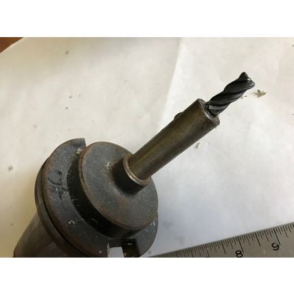 BRINEY V50E-038-450 CAT-50 3/8"MILLING TOOL HOLDER USED,EP