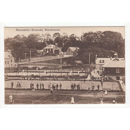 Bowling Green & Tennis Court Recreation Ground Stonehaven Postcard Aberdeenshire