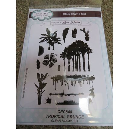 Creative Expressions Lisa Horton CEC848 Tropical Grunge Clear Stamp