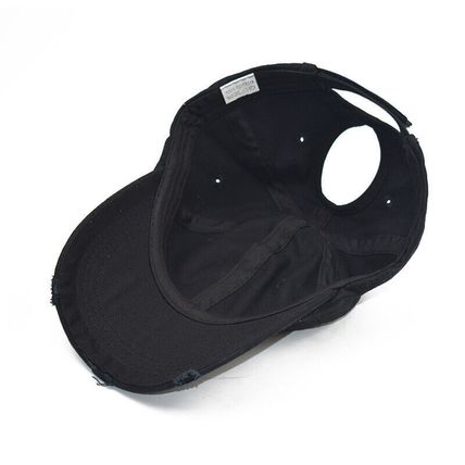High Bun Hat Cotton Summer Sun Sport Snapback Ponytail Baseball Cap Ladies
