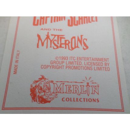 Captain Scarlet and the Mysterons - Stickers x 10 -Merlin Collectoins - 1993 #2