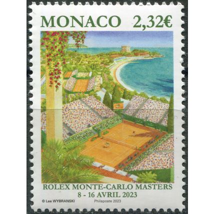 Monaco. 2023. Rolex Monte-Carlo Masters Tennis Championship 2023 (MNH **) Stamp