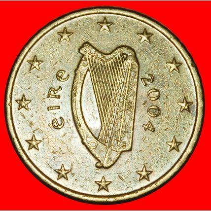 Ⰶ NORDIC GOLD (2002-2024): IRELAND ★ 50 EURO CENTS 2004!★LOW START★NO RESERVE