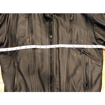 Mustang Youth/Women's Leather Biker Jacket Black XL Thinsulate Thermal Insul.