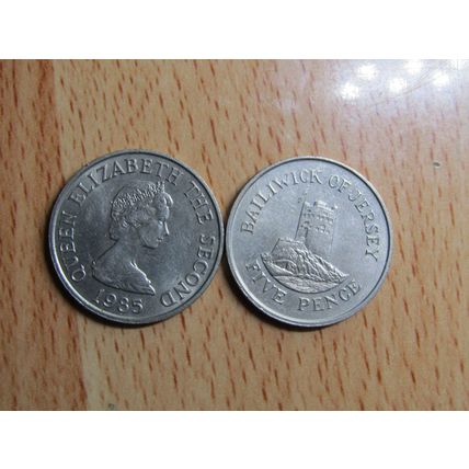Jersey 1985 Elizabeth ll 5p Coin