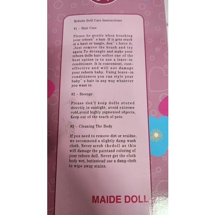 Littler's Love Baby Doll 16" Cute Realistic Silicone Sleeping Doll