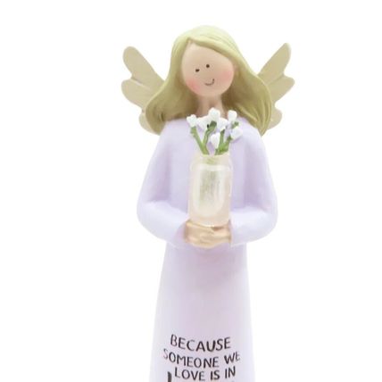 Angel Ornament/Figurine Because Someone We Love is ..12 CM Gift Faith Home Decor