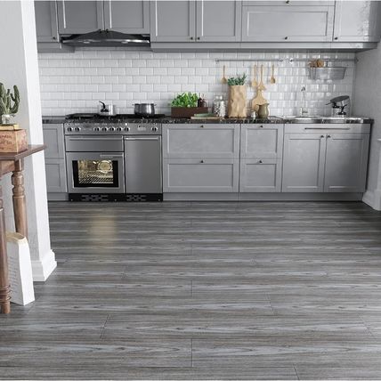 36 Pcs Grey Wood Effect Floor Self Adhesive Vinyl Tiles 90cm x 15cm Waterproof