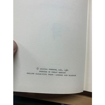 1961 AGATHA CHRISTIE 1ST EDITION "THE PALE HORSE" HARDBACK BOOK (P3) AA