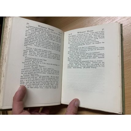 1908 BERNARD SHAW "PLAYS: PLEASANT AND UNPLEASANT" FICTION ANTIQUE BOOK (P3)