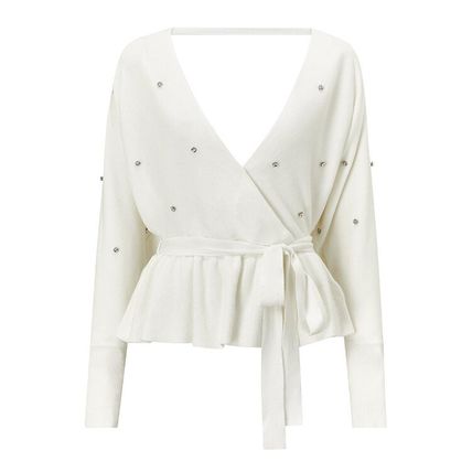 KAREN MILLEN Diamante Detail Knitted Jumper BNWT